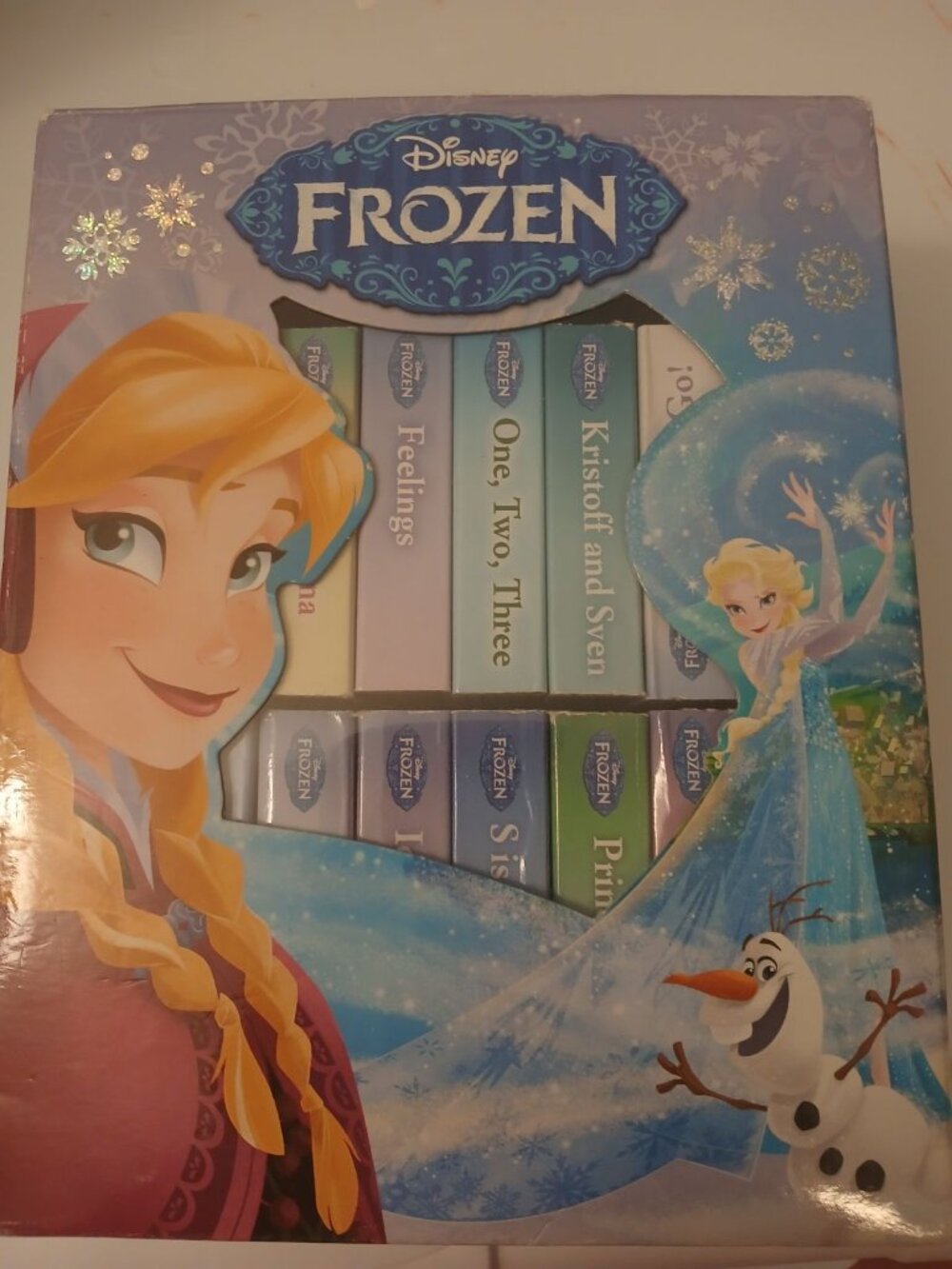 Disney Frozen Book Block Set 12 Books With case 2014